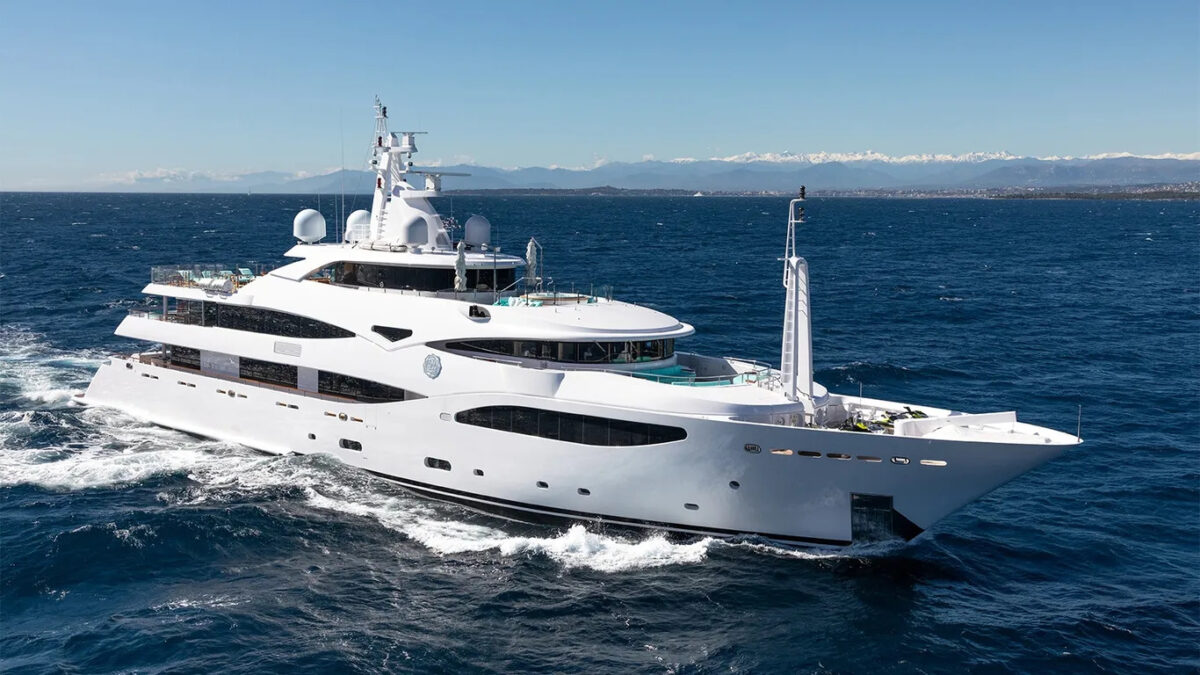 planimetrie di mega yacht