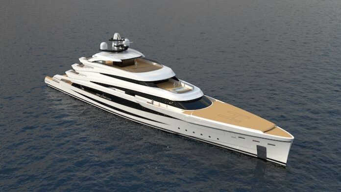 planimetrie di mega yacht